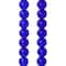 12 Pack: Blue Glass Round Beads, 10mm by Bead Landing™